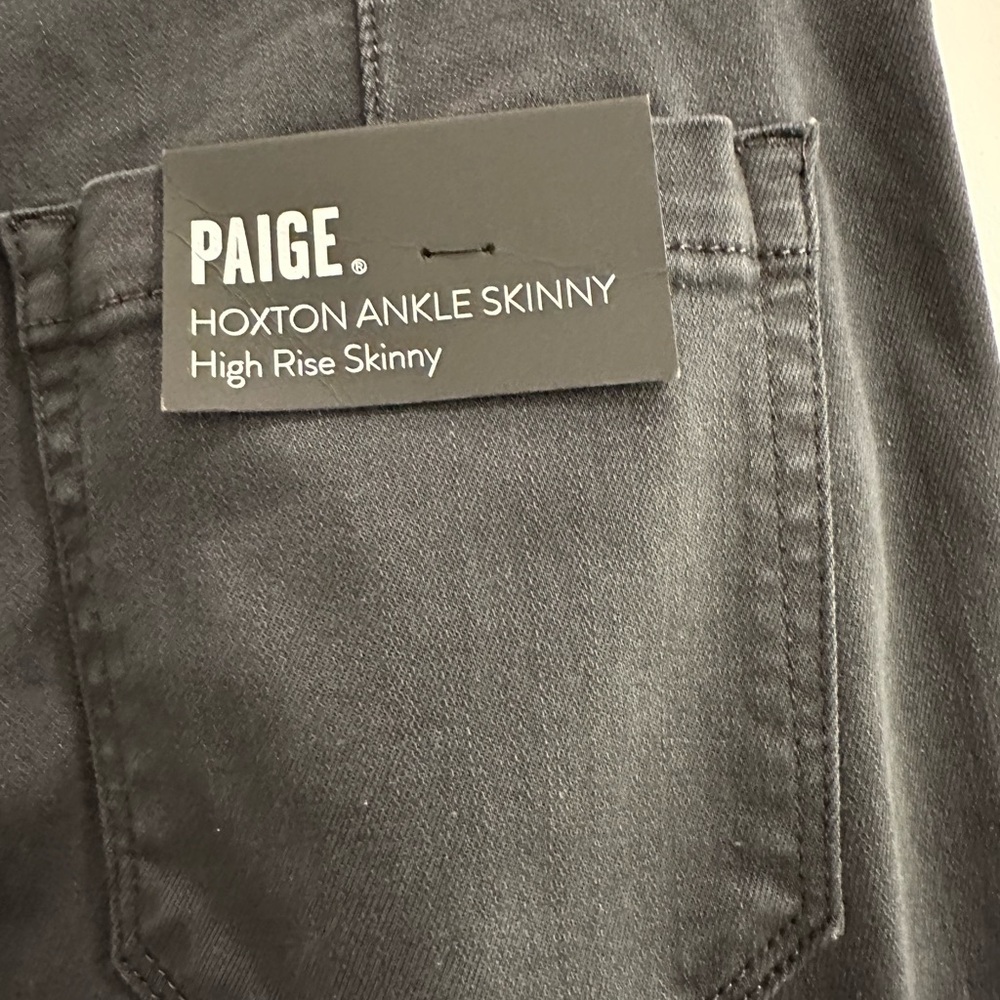 Paige Hoxton Ankle Skinny Jeans. Size 25. Color Carbon.